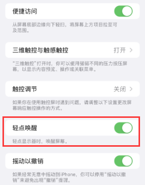 如皋苹果授权维修站分享iPhone轻点无法唤醒怎么办 